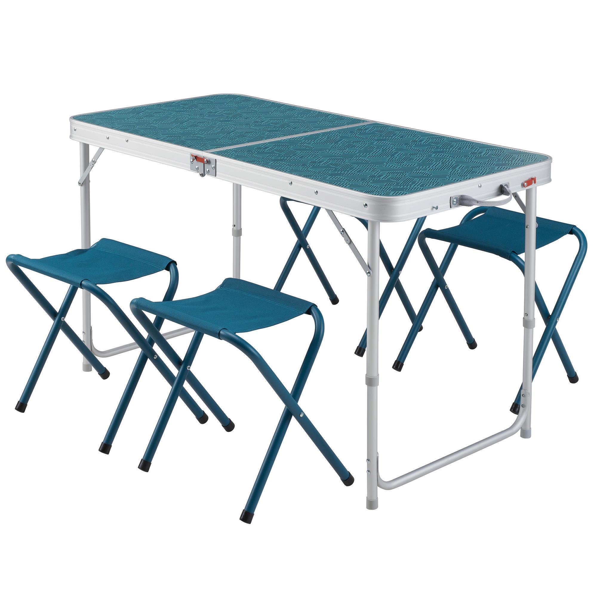 Camping table and deals stools